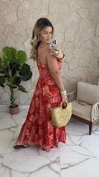 Vestido Boho Chic Longo Manu