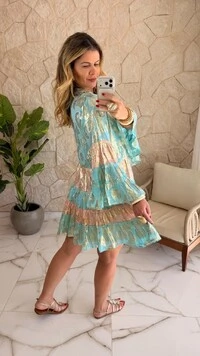 Vestido Boho Curto Bianca