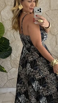 Vestido Boho Chic Longo Manu