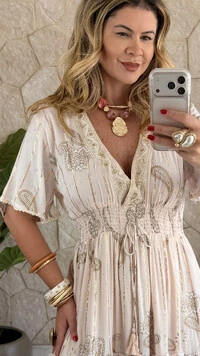 Vestido Boho Chic Longo Lavínia