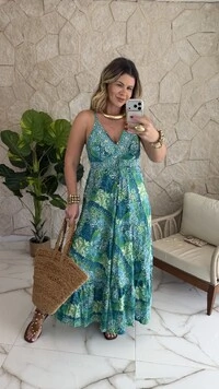 Vestido Boho Chic Longo Manu