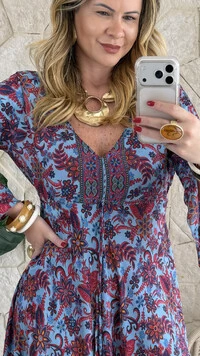 Vestido Boho Chic Longo Lena