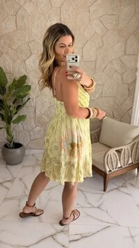 Vestido Boho Chic Curto Aurora