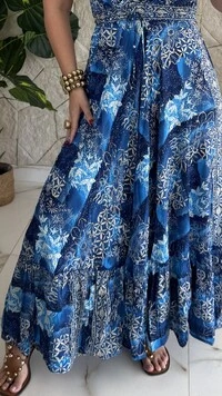 Vestido Boho Chic Longo Manu