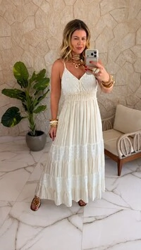 Vestido Boho Chic Longo Roberta