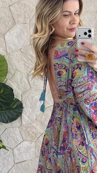 Vestido Boho Chic Longo Lena