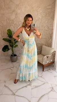 Vestido Boho Chic Longo Íris