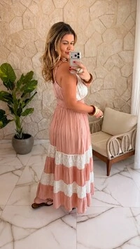 Vestido Boho Chic Longo Roberta