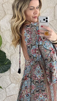 Vestido Boho Chic Longo Lena