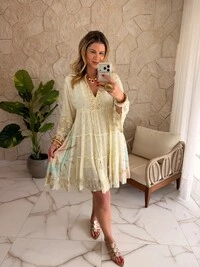 Vestido Boho Chic Aquarela