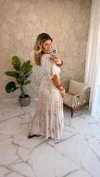 Vestido Boho Chic Longo Lavínia
