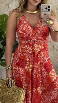 Vestido Boho Chic Longo Manu