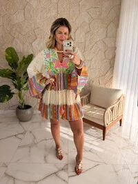 Vestido Boho Curto Amália