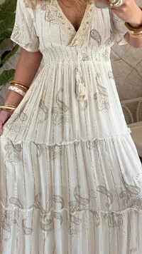 Vestido Boho Chic Longo Lavínia