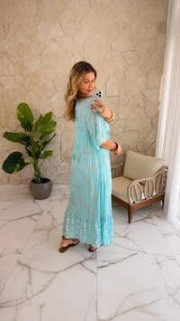 Vestido Boho Chic Longo Flora