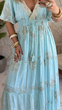 Vestido Boho Chic Longo Lavínia