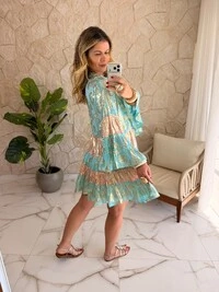 Vestido Boho Curto Bianca