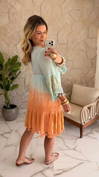 Vestido Boho Chic Curto Elara