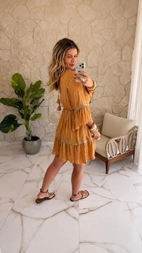 Vestido Boho Chic Curto Zahara
