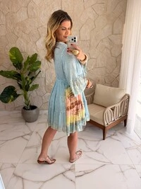 Vestido Boho Chic Aquarela