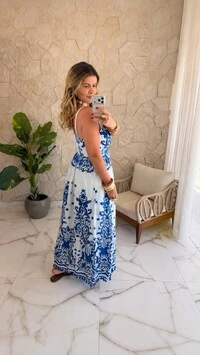 Vestido Boho Chic Longo Isadora