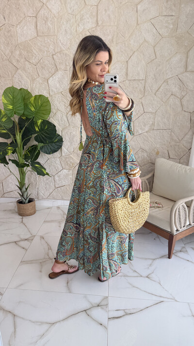 Foto Vestido Boho Chic Longo Lena
