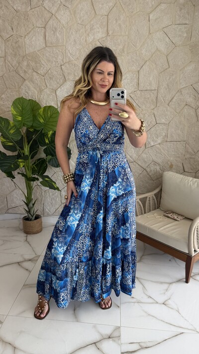Foto Vestido Boho Chic Longo Manu