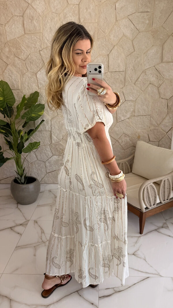 Vestido Boho Chic Longo Lavínia