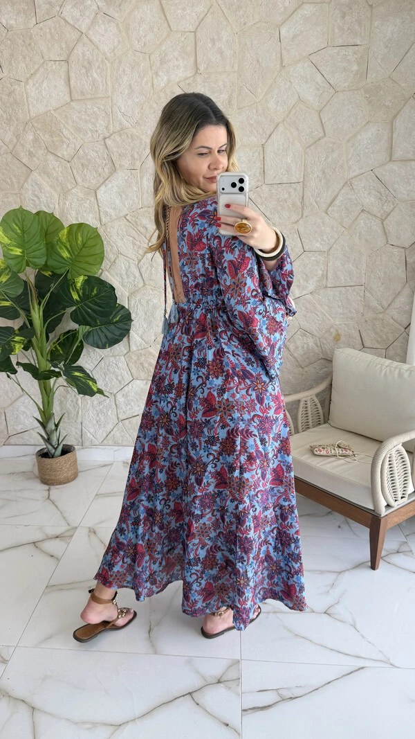Vestido Boho Chic Longo Lena