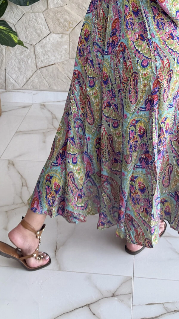 Vestido Boho Chic Longo Lena