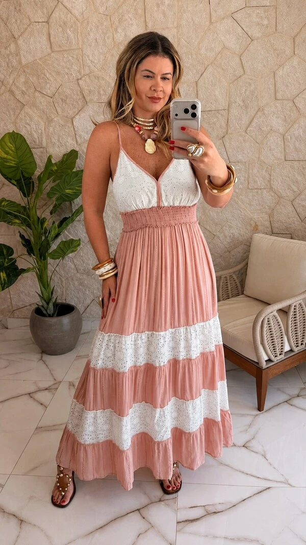 Vestido Boho Chic Longo Roberta