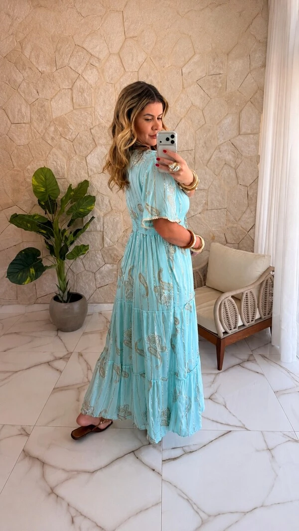Vestido Boho Chic Longo Lavínia