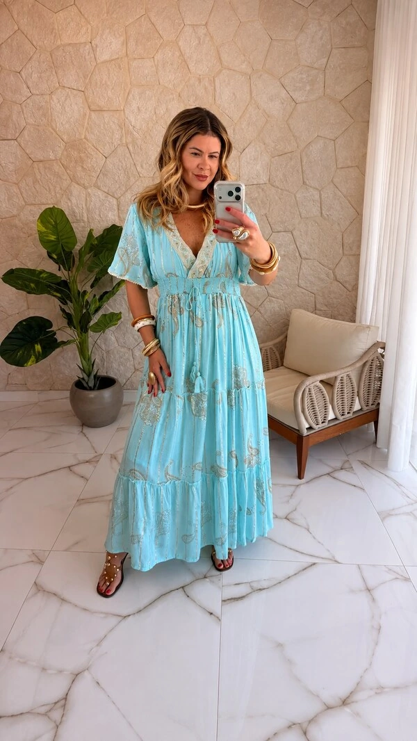 Vestido Boho Chic Longo Lavínia