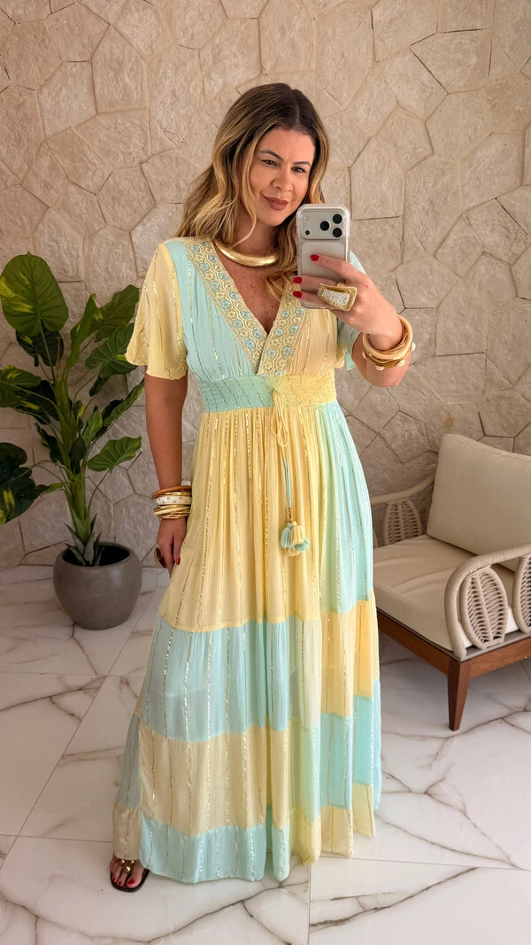 Vestido Boho Chic Longo Maia