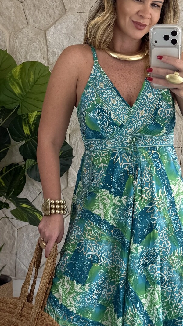Vestido Boho Chic Longo Manu