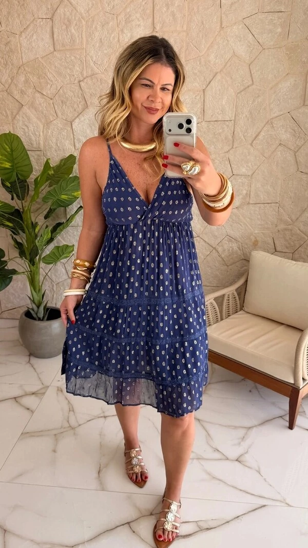 Vestido Curto Boho Chic Fontana