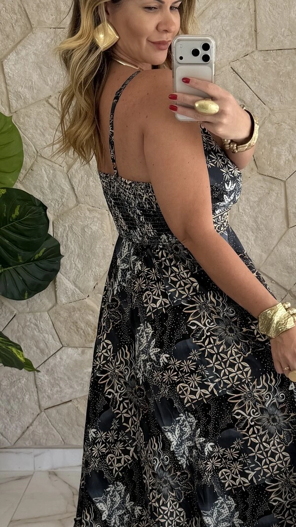 Vestido Boho Chic Longo Manu