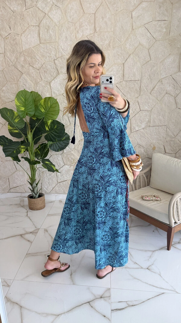 Vestido Boho Chic Longo Lena