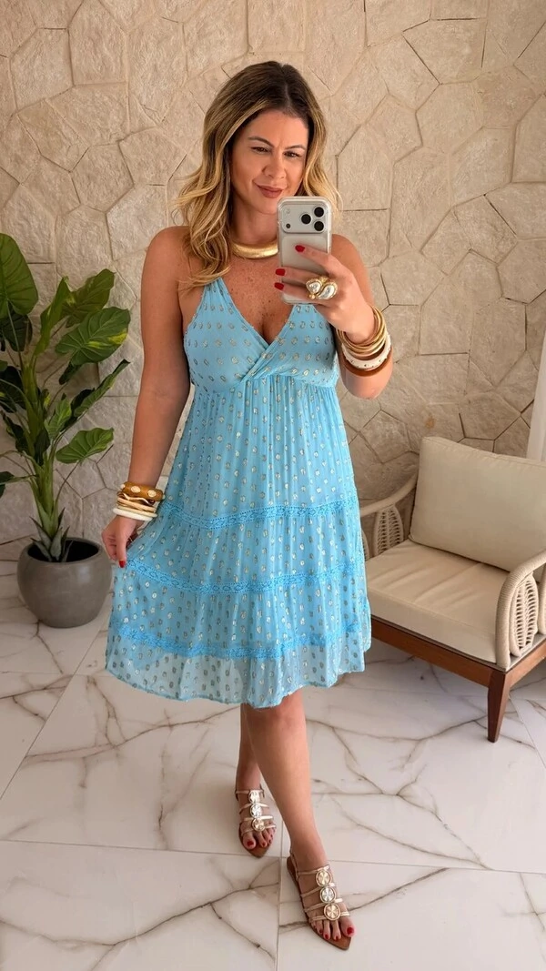 Vestido Curto Boho Chic Fontana