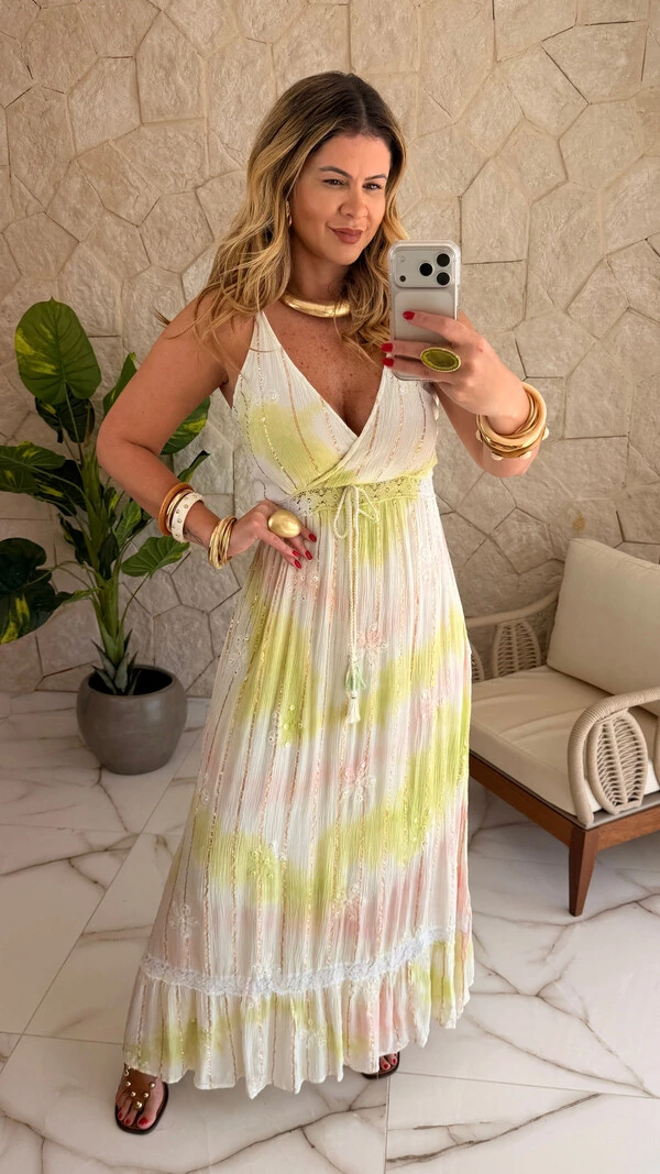 Vestido Boho Chic Longo Elis