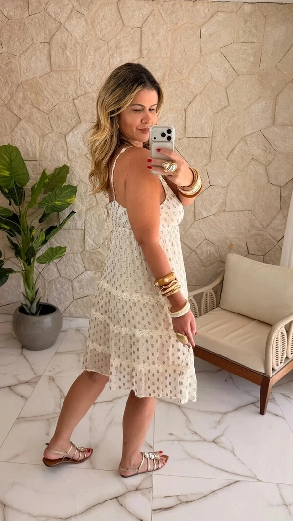 Vestido Curto Boho Chic Fontana