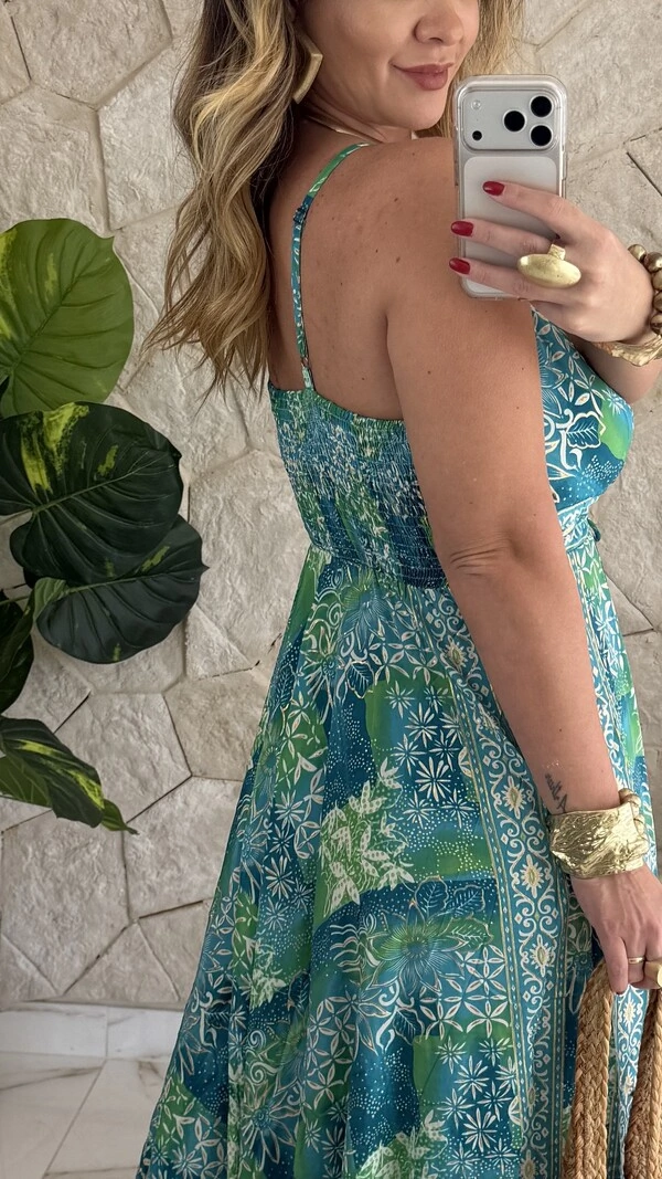 Vestido Boho Chic Longo Manu
