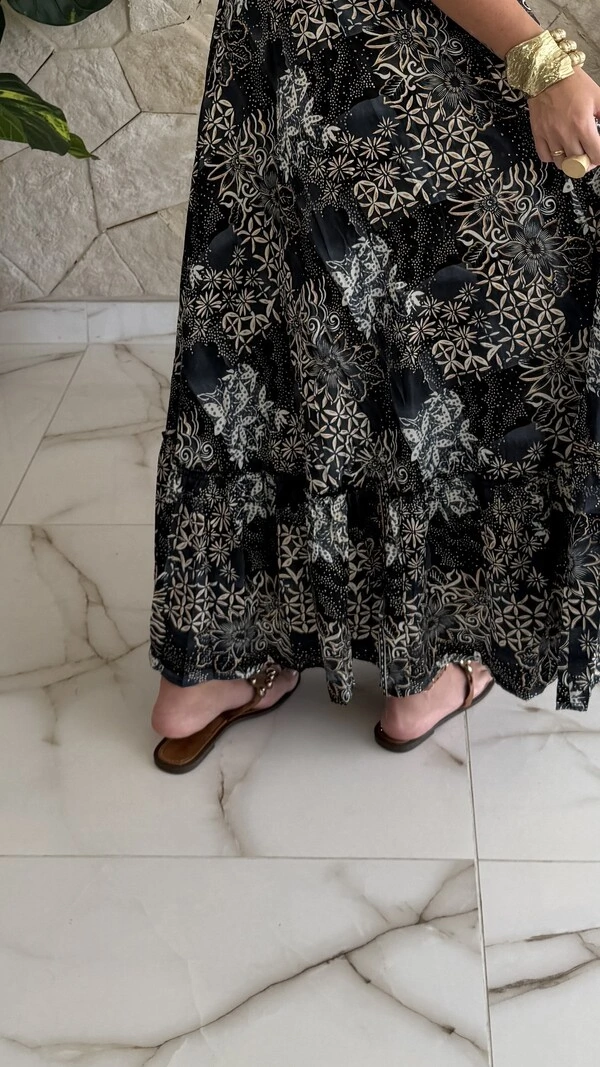 Vestido Boho Chic Longo Manu