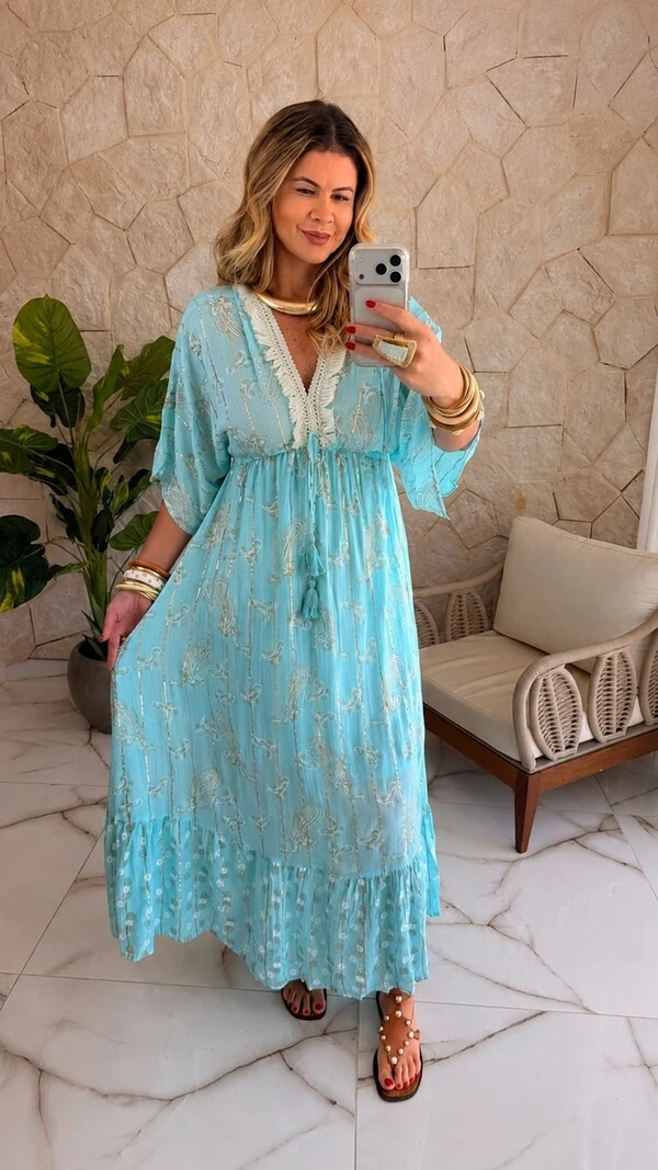 Vestido Boho Chic Longo Lívia