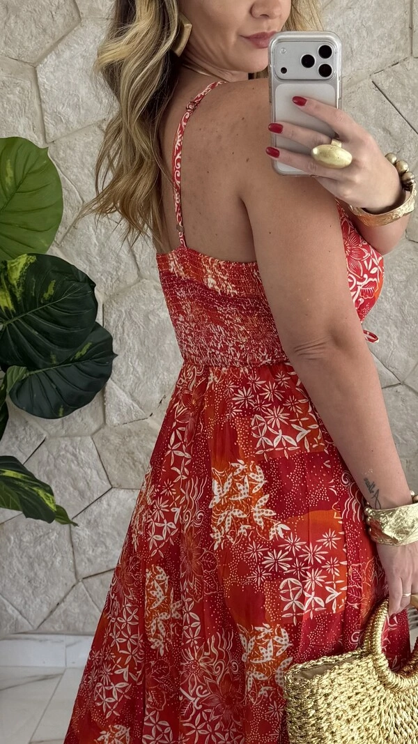 Vestido Boho Chic Longo Manu