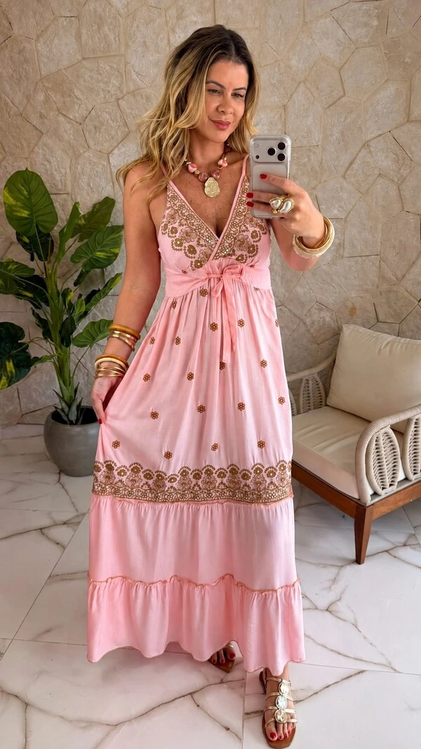 Vestido Boho Chic Flora