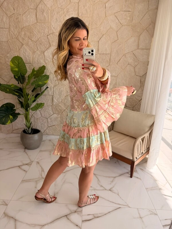 Vestido Boho Curto Bianca