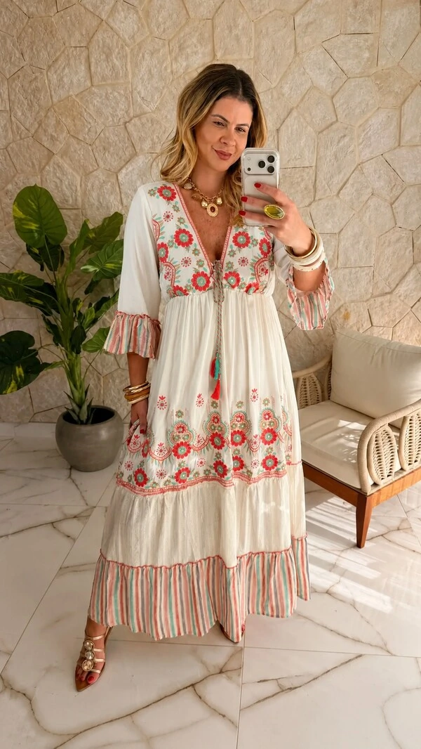 Vestido Boho Chic Serena