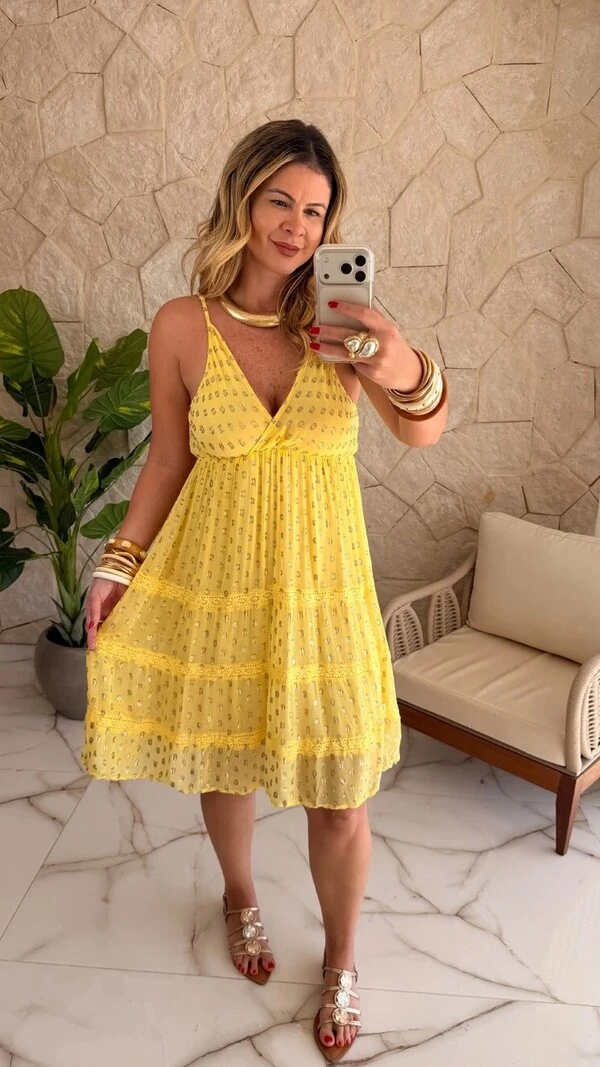 Vestido Curto Boho Chic Fontana