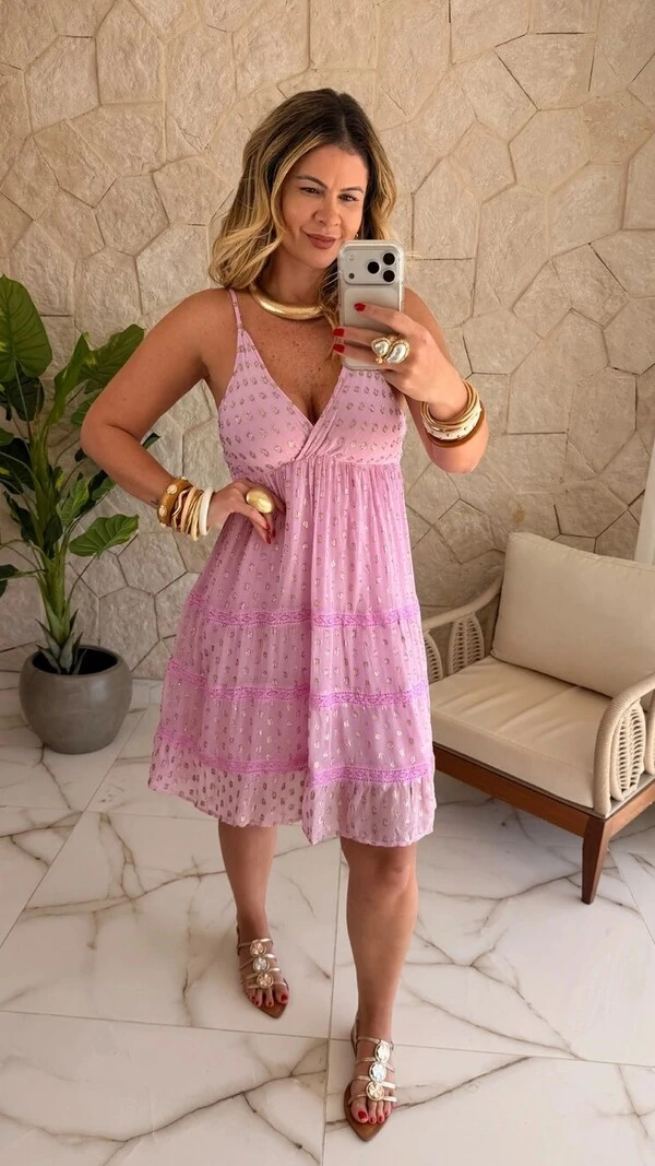 Vestido Curto Boho Chic Fontana